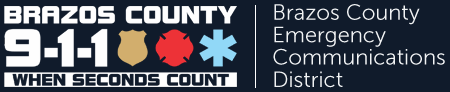 brazos county 911 logo